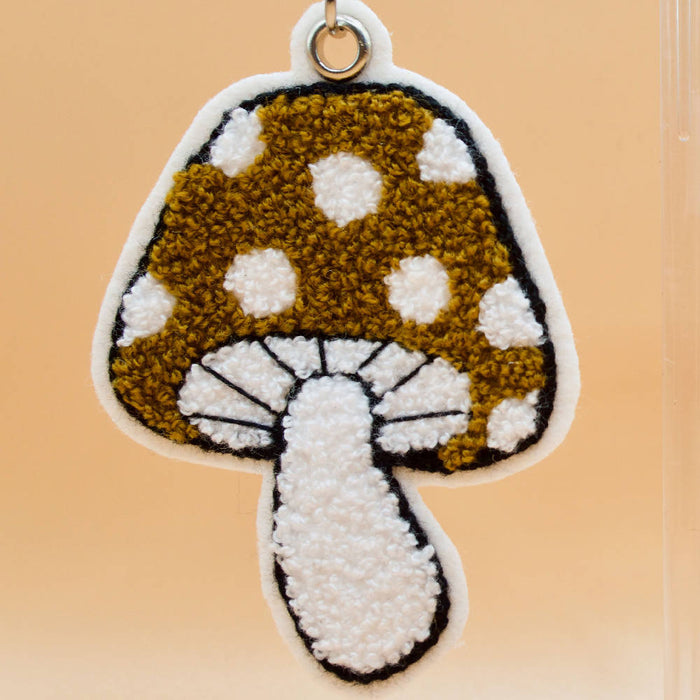 Mushroom Embroidered Earrings