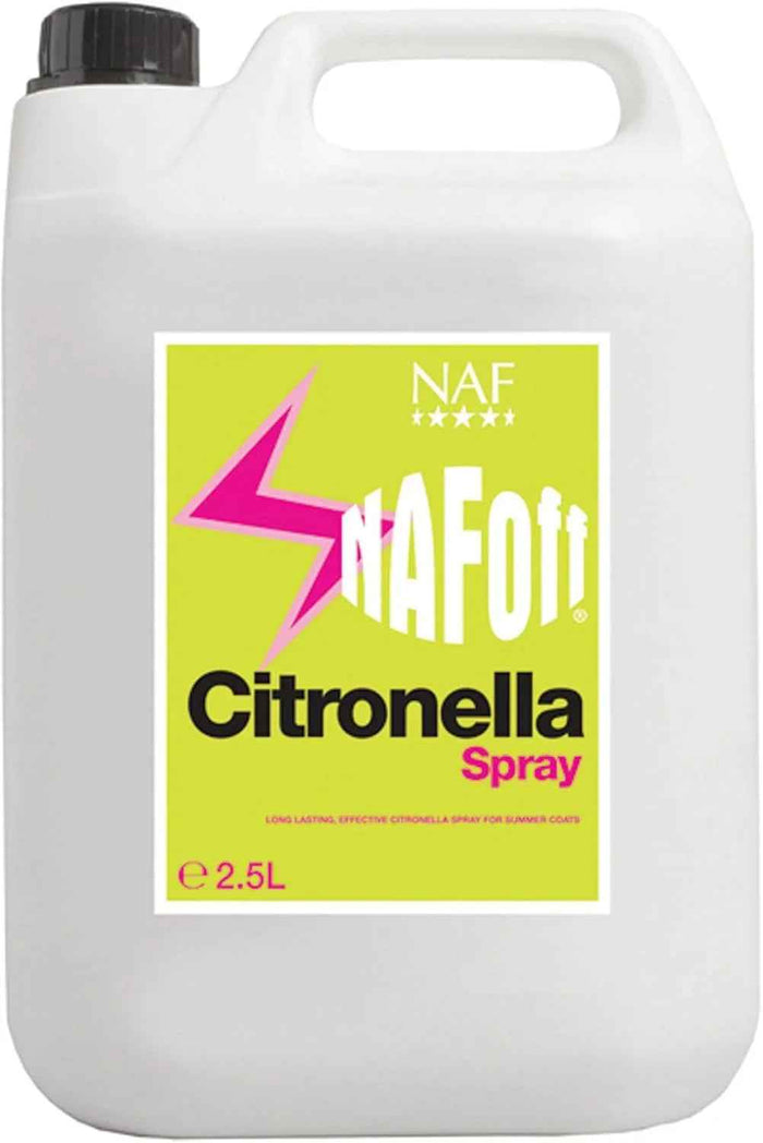 NAF Off Citronella 2.5 litre refill container of citronella fly repellent liquid for horses
