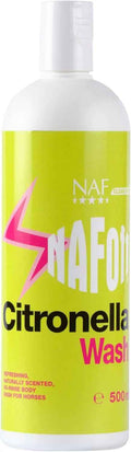 NAF Off Citronella Wash 500ml bottle, no-rinse citronella body wash for horses