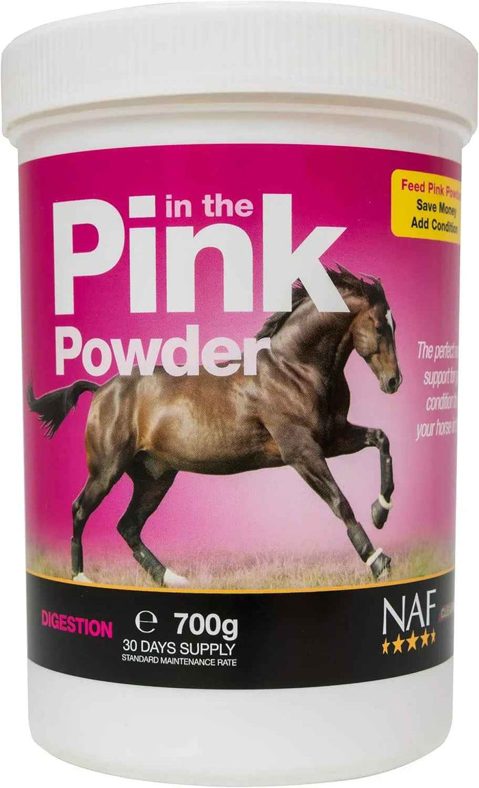 NAF In The Pink Powder 700g tub, pink vitamin and mineral balancer powder for horses