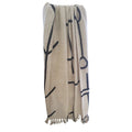 Nat Linen Hessain Throw 240x140