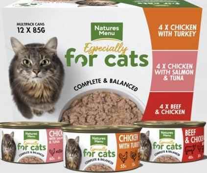 Natures Menu Especially for Cats wet cat food multipack of twelve 85g tins