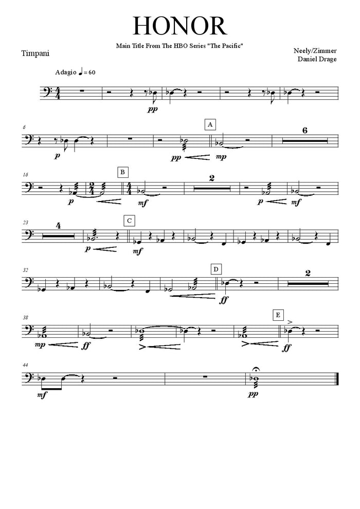 Neely and Zimmer - Honor - Brass Ensemble