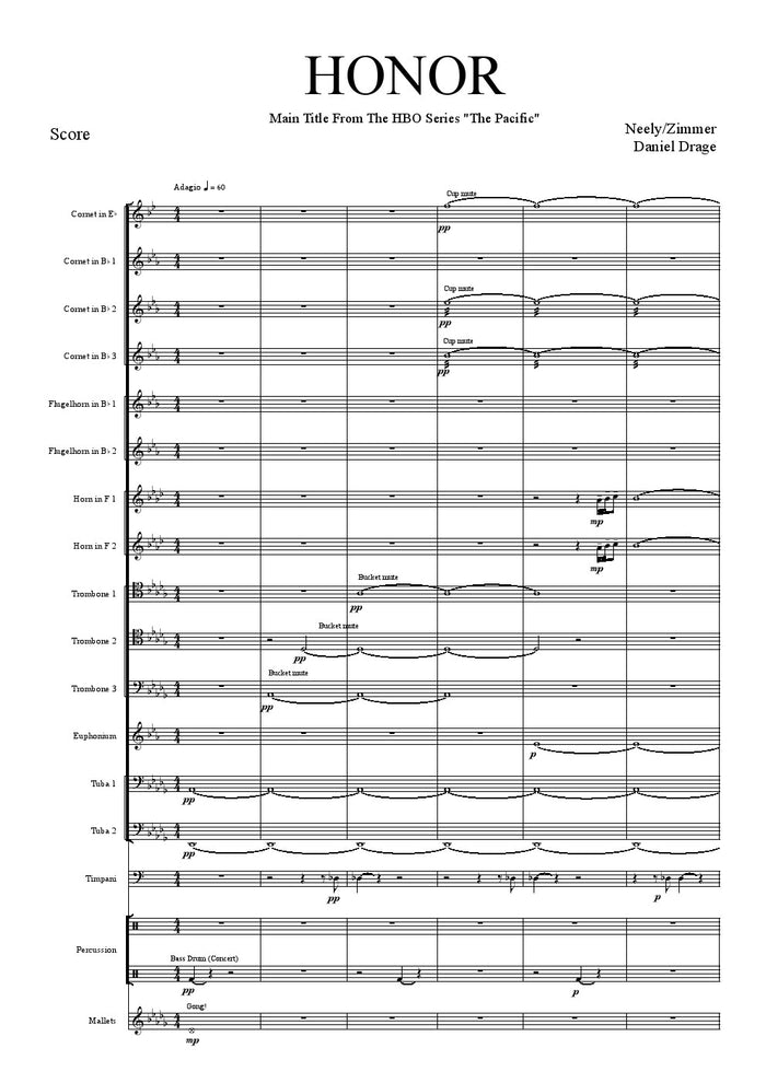 Neely and Zimmer - Honor - Brass Ensemble