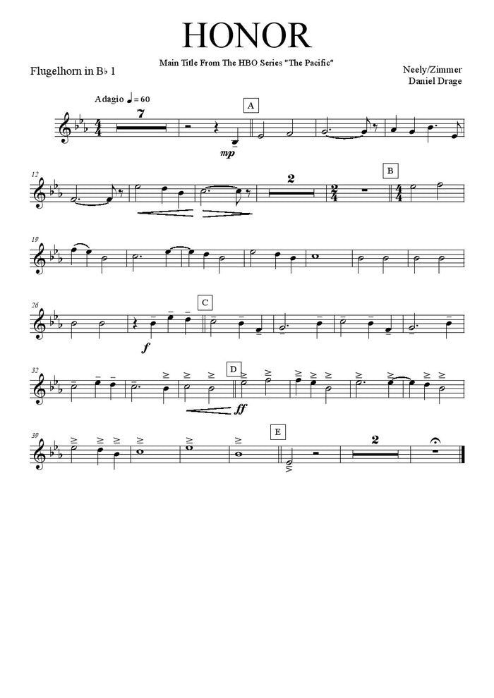 Neely and Zimmer - Honor - Brass Ensemble