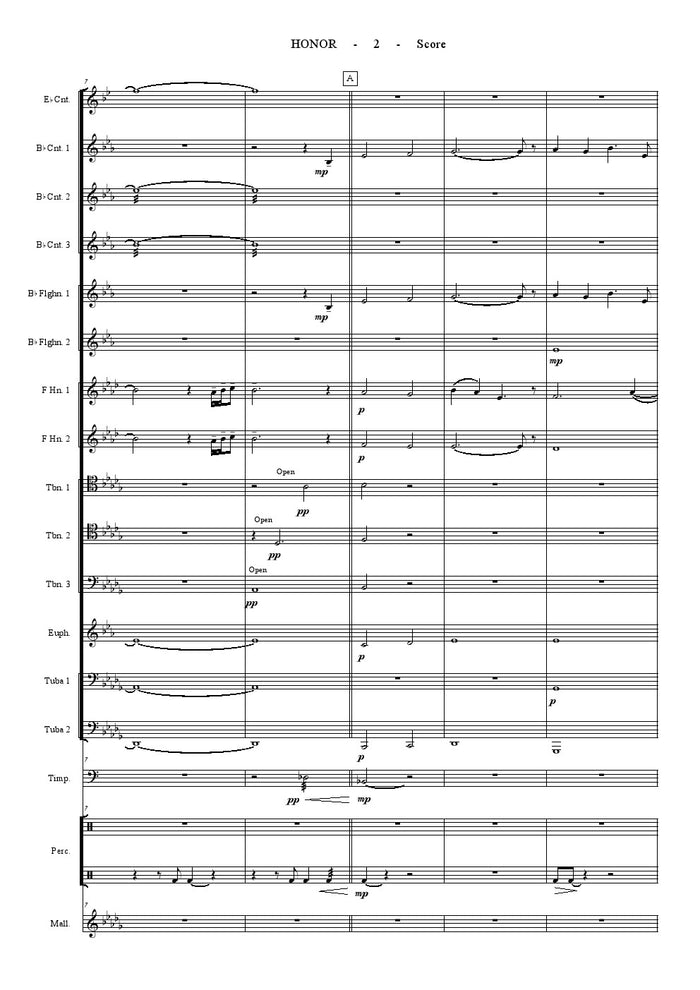 Neely and Zimmer - Honor - Brass Ensemble