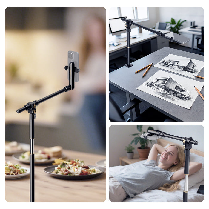 NEEWER ST013 Overhead Phone Stand is ideal for content creation.
