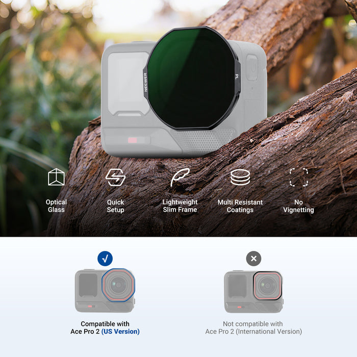 NEEWER Filter Set Compatible with Insta360 Ace Pro 2
