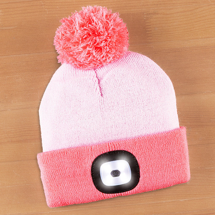 Night Scope Rechargeable LED Light Beanie, Children's Night Owl