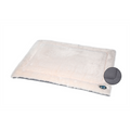 Gor Pets Nordic Crate Mat in grey, a soft rectangular crate mat photographed flat