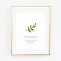 Numbers 6:24-26 Branch Scripture Print
