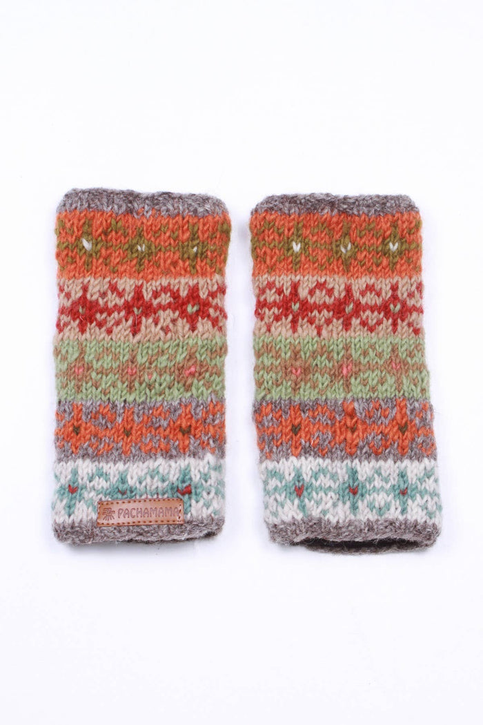 Oban Soft Autumnal Fair Isle Handwarmers One