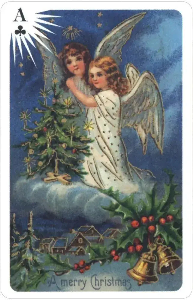 Old Time Christmas Angels Playing Card Deck