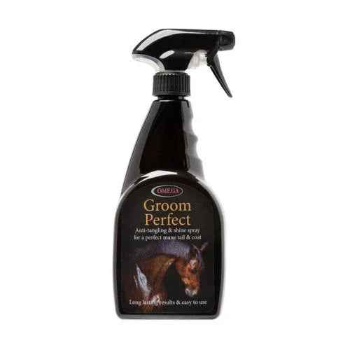 Omega Equine Groom Perfect 500ml spray bottle for manes and tails