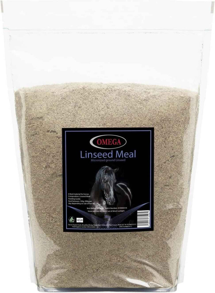 Omega Equine micronised linseed meal, mess-free conditioning supplement for horses