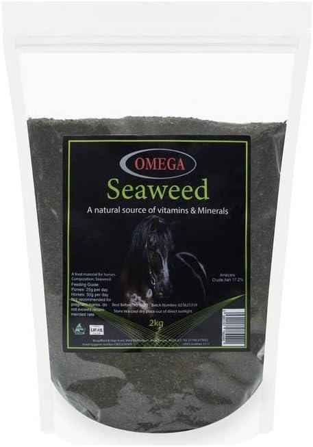 Omega Equine dried seaweed, single-ingredient natural mineral supplement for horses