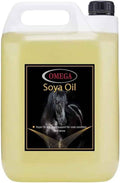Omega Equine soya oil container, pure conditioning oil for horses