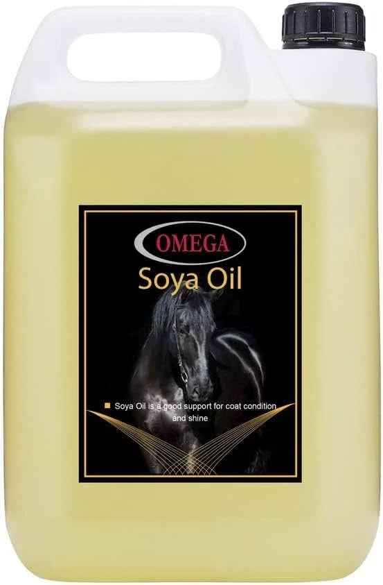 Omega Equine soya oil container, pure conditioning oil for horses