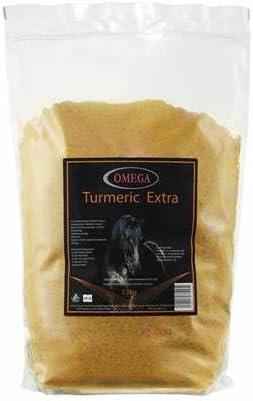 Omega Equine Turmeric Extra 3.5kg tub of turmeric and linseed joint supplement