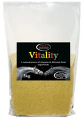 Omega Equine Vitality 3kg refill pouch, natural superfood vitamin and mineral supplement for horses