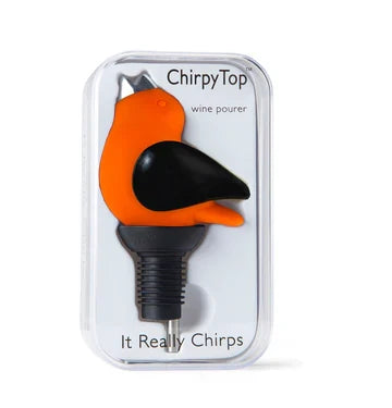 Orange/Black Chirpy Top