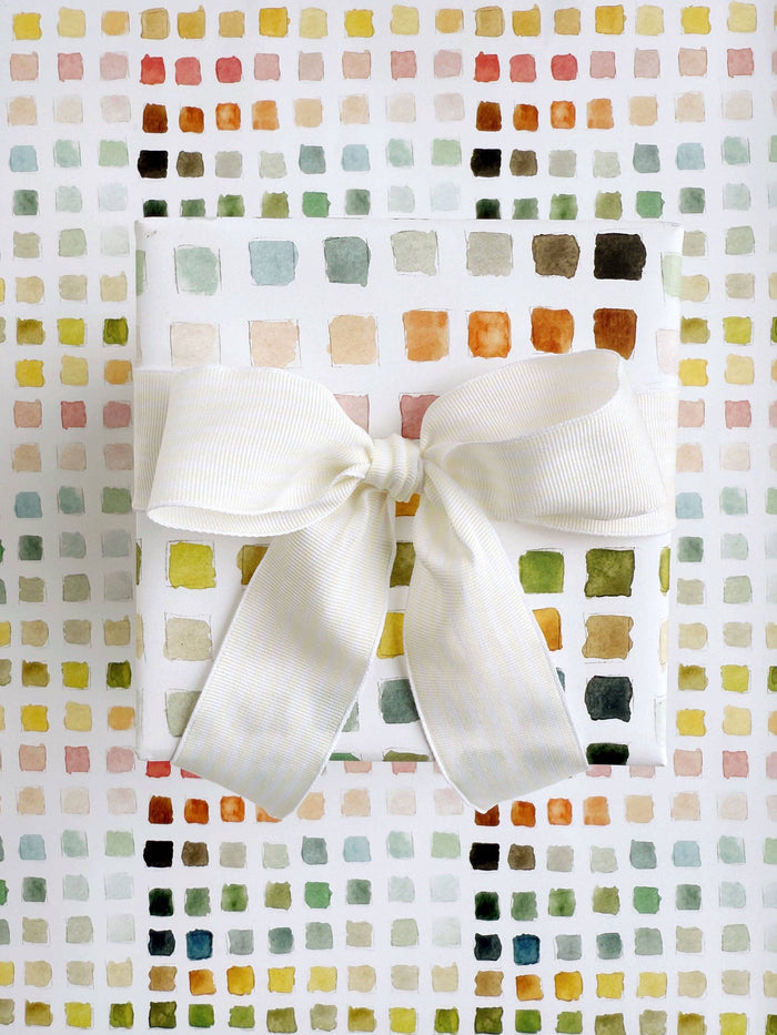 Paint swatch gift wrapping paper