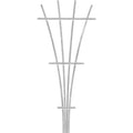 Panacea 48 In. White Wood Fan Trellis