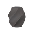 Pascal 3D Ceramic Vase Charcoal Sml