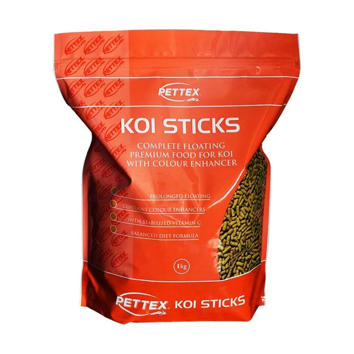 Pettex premium orange koi sticks fish food, 1kg