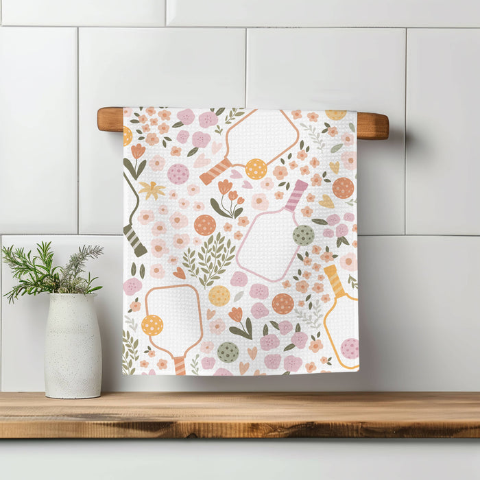 Pickleball Paddle Court Tennis Kitchen Towel