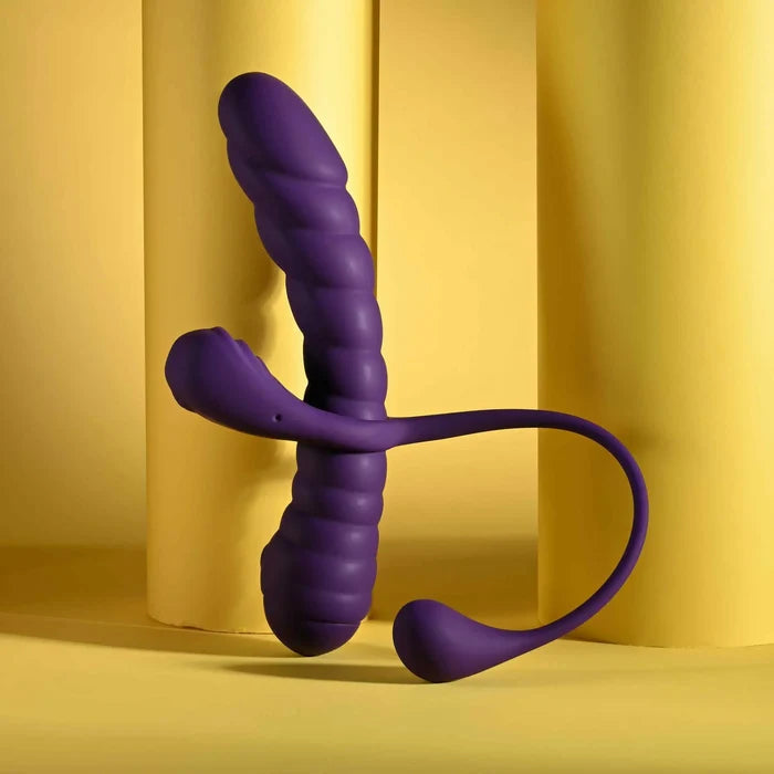 Twisted Playground Triple Stimulator Vibrator - Purple