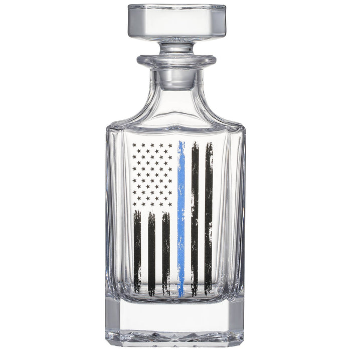 Police American Flag Whiskey Set