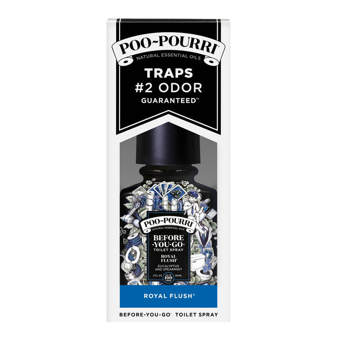 ~Pourri - Poo~Pourri Royal Flush, Toilet Spray 2oz: Eucalyptus + Spearmint