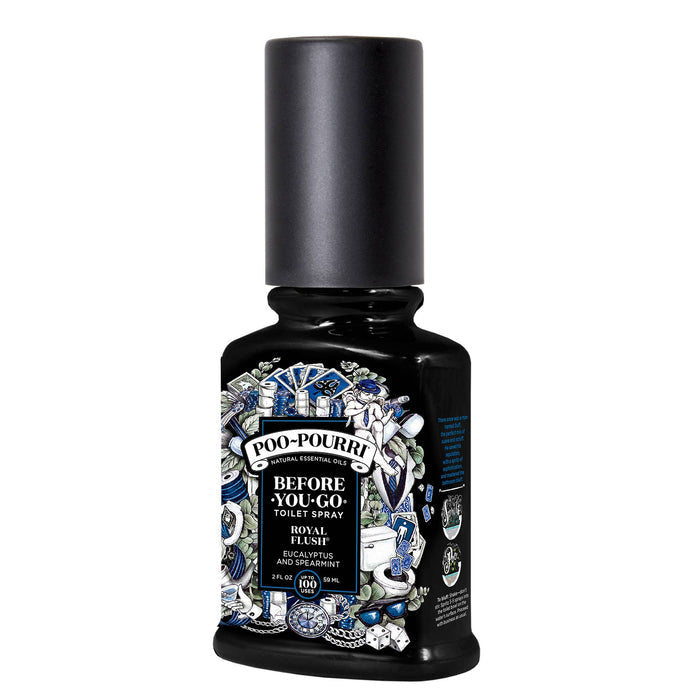 ~Pourri - Poo~Pourri Royal Flush, Toilet Spray 2oz: Eucalyptus + Spearmint
