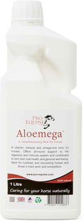 Pro-Equine Aloemega 1 litre bottle of aloe vera and sea buckthorn horse tonic