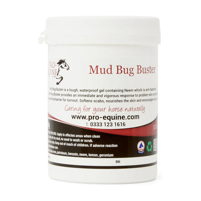 Pro-Equine Mud Bug Buster 300g tub of waterproof neem barrier paste for horses' legs