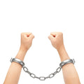 Prowler Red Heavy Duty Stainless Steel Handcuffs Silver