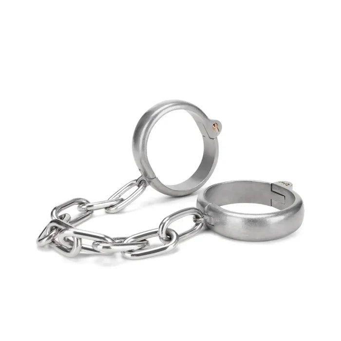 Prowler Red Heavy Duty Stainless Steel Handcuffs Silver