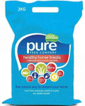 2kg bag of Pure Treats, the Pure Feed Company's low-starch horse treats made with herbs and grass pellets