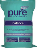 15kg bag of Pure Balance, the Pure Feed Company's low-calorie pelleted feed balancer for horses and ponies