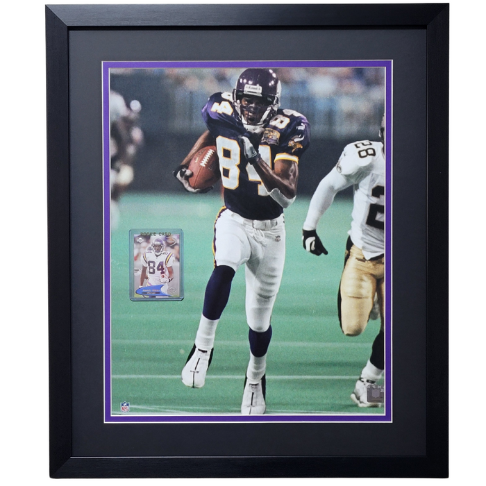 Randy Moss Professionally Framed 16x20 Rookie Card Display