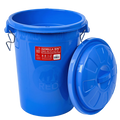 Red Gorilla Gorilla Bin 30 litre in blue with its clip-lock lid fitted