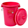 Red Gorilla Gorilla Bin 30 litre in pink with a clip-lock lid