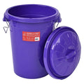 Red Gorilla Gorilla Bin 30 litre in purple with its clip-lock lid in place