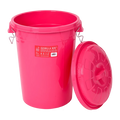 Red Gorilla Gorilla Bin 50 litre in pink with its clip-lock lid