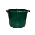 Red Gorilla Premium Bucket in green, a rigid 15 litre ribbed bucket with a reinforced metal handle