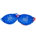 Red Gorilla TubCover twin pack in blue, elasticated polyester covers printed Breakfast and Dinner