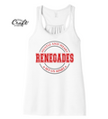 Renegades Hustle & Heart Flowy Racerback Tank - White