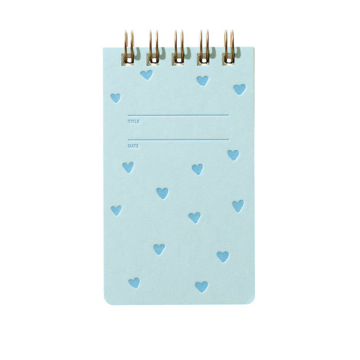 Reporter Notebook - Blue Hearts