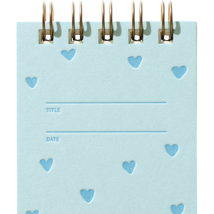 Reporter Notebook - Blue Hearts